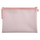 EXACOMPTA Rendszerező tasak, cipzáras, hálós, A4, EXACOMPTA "Chromaline Pastel", vegyes színek