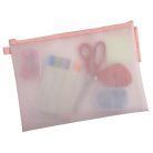 EXACOMPTA Rendszerező tasak, cipzáras, hálós, A4, EXACOMPTA "Chromaline Pastel", vegyes színek