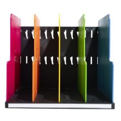   EXACOMPTA Dokumentum szortírozó, műanyag, 4 részes, álló, EXACOMPTA "Modulotop Iderama®", színes