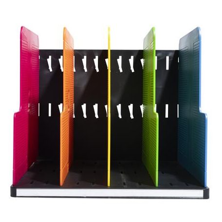 EXACOMPTA Dokumentum szortírozó, műanyag, 4 részes, álló, EXACOMPTA "Modulotop Iderama®", színes