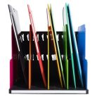 EXACOMPTA Dokumentum szortírozó, műanyag, 4 részes, álló, EXACOMPTA "Modulotop Iderama®", színes