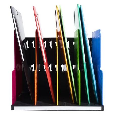 EXACOMPTA Dokumentum szortírozó, műanyag, 4 részes, álló, EXACOMPTA "Modulotop Iderama®", színes