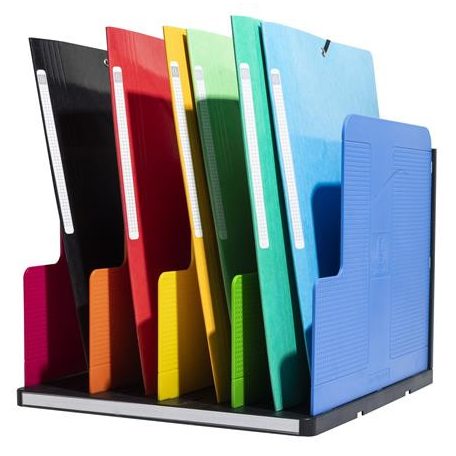 EXACOMPTA Dokumentum szortírozó, műanyag, 4 részes, álló, EXACOMPTA "Modulotop Iderama®", színes