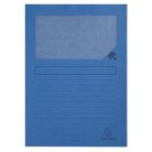 EXACOMPTA Mappa, ablakos, karton, EXACOMPTA "Forever®", fényes kék