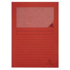   EXACOMPTA Mappa, ablakos, karton, EXACOMPTA "Forever®", piros