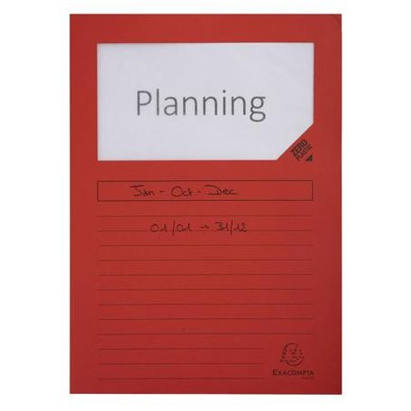 EXACOMPTA Mappa, ablakos, karton, EXACOMPTA "Forever®", piros