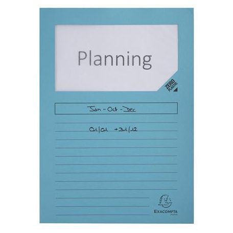 EXACOMPTA Mappa, ablakos, karton, EXACOMPTA "Forever®", kék