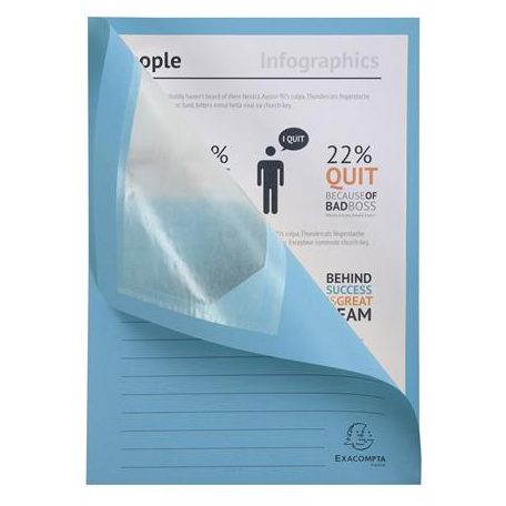 EXACOMPTA Mappa, ablakos, karton, EXACOMPTA "Forever®", kék