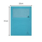 EXACOMPTA Mappa, ablakos, karton, EXACOMPTA "Forever®", kék