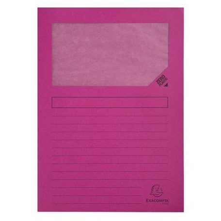 EXACOMPTA Mappa, ablakos, karton, EXACOMPTA "Forever®", vegyes színek