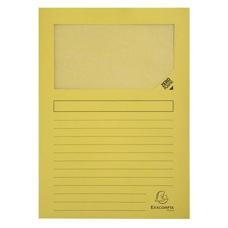 EXACOMPTA Mappa, ablakos, karton, EXACOMPTA "Forever®", vegyes színek