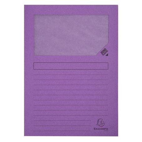 EXACOMPTA Mappa, ablakos, karton, EXACOMPTA "Forever®", vegyes színek