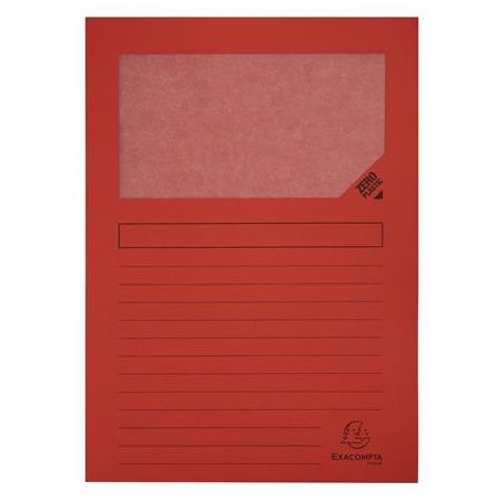 EXACOMPTA Mappa, ablakos, karton, EXACOMPTA "Forever®", vegyes színek