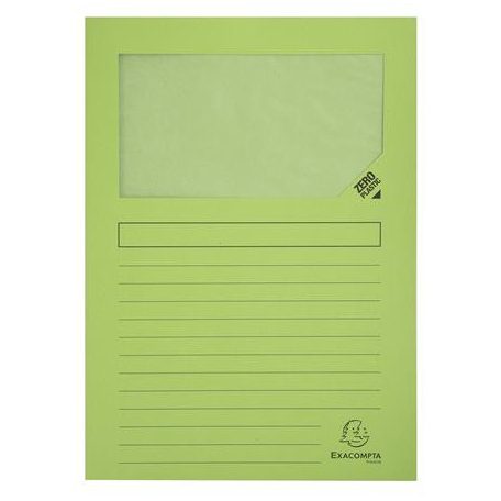 EXACOMPTA Mappa, ablakos, karton, EXACOMPTA "Forever®", vegyes színek