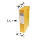 EXACOMPTA Gumis mappa, karton, A4, 60 mm, EXACOMPTA, sárga