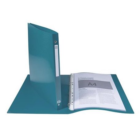 EXACOMPTA Gyűrűs könyv, 4 gyűrű, 20 mm, A4, PP, címkével, EXACOMPTA, sötétzöld