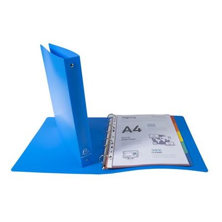 EXACOMPTA Gyűrűs könyv, 4 gyűrű, 40 mm, A4, PP, EXACOMPTA, világoskék