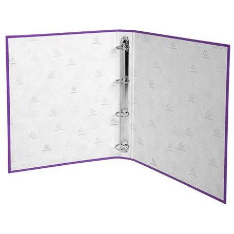 EXACOMPTA Gyűrűs könyv, 4 gyűrű, 40 mm, A4, karton, EXACOMPTA, lila