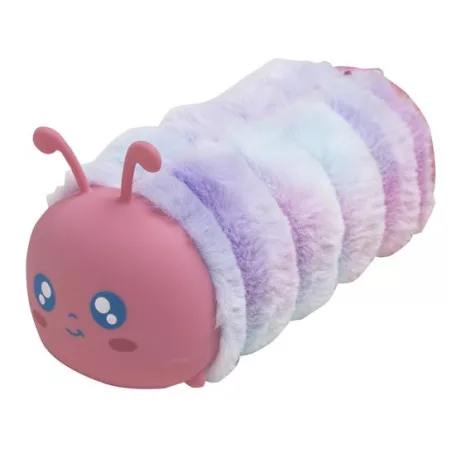 EXACOMPTA Tolltartó, cipzáras, szőrme-szilikon, EXACOMPTA "Caterpillar", vegyes színek