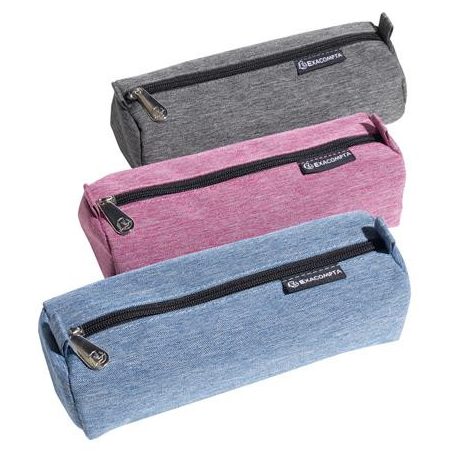 EXACOMPTA Tolltartó, cipzáras, EXACOMPTA "Denim 500", vegyes színek