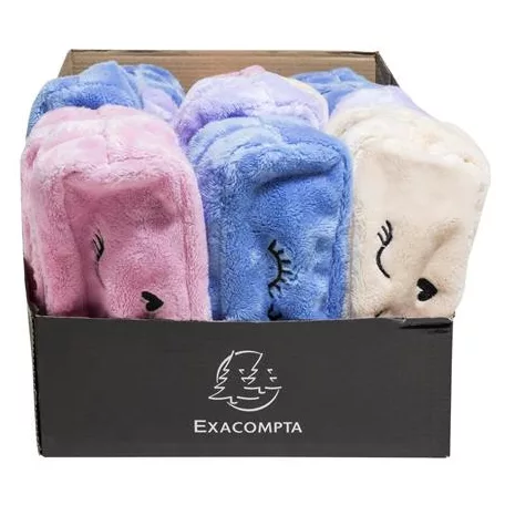 EXACOMPTA Tolltartó, cipzáras, EXACOMPTA "Fur", vegyes színek