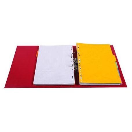 EXACOMPTA Iratrendező, 50 mm, A4, PVC, EXACOMPTA, piros