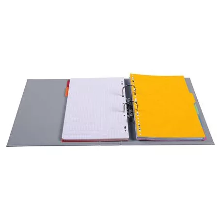 EXACOMPTA Iratrendező, 70 mm, A4, PVC, EXACOMPTA, sötétszürke