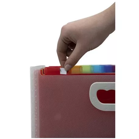 EXACOMPTA Harmonika irattartó, A4, PP, 24 rekeszes, EXACOMPTA