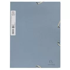   EXACOMPTA Gumis mappa, prespán, A4, 15 mm, EXACOMPTA, "AutentiK", szürkéskék