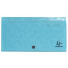   EXACOMPTA Harmonikamappa, 260x140 mm, PP, 7 rekeszes, EXACOMPTA "Pop'NCo", ciánkék