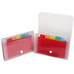   EXACOMPTA Harmonikamappa, 180x110 mm, PP, 6 rekeszes, EXACOMPTA