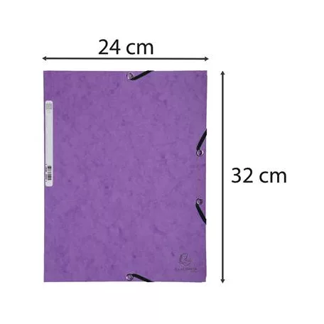 EXACOMPTA Gumis mappa, prespán, A4, EXACOMPTA, lila