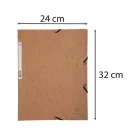 EXACOMPTA Gumis mappa, prespán, A4, EXACOMPTA, barna