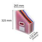 EXACOMPTA Harmonika iratpapucs, 265x325 mm, PP, 12 rekeszes, EXACOMPTA, színes