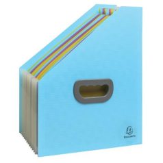  EXACOMPTA Harmonika iratpapucs, 265x325 mm, PP, 12 rekeszes, EXACOMPTA "Pop'NCo", ciánkék