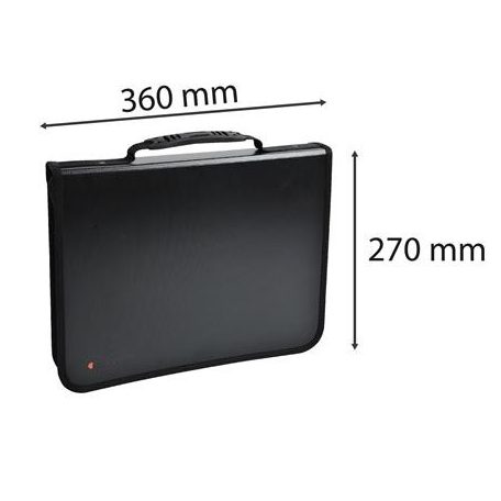 EXACOMPTA Konferencia mappa, A4, PP, cipzáras, EXACOMPTA "Exactive®"