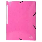 EXACOMPTA Gumis mappa, karton, A4, EXACOMPTA "Iderama", pink