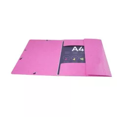   EXACOMPTA Gumis mappa, karton, A4, EXACOMPTA "Iderama", pink