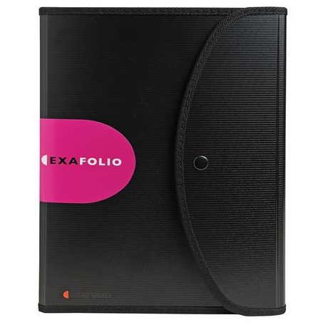 EXACOMPTA Konferencia mappa, A4, PP, patentos, EXACOMPTA "ExaFolio®", fekete