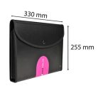 EXACOMPTA Konferencia mappa, A4, PP, patentos, EXACOMPTA "ExaFolio®", fekete