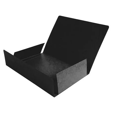 EXACOMPTA Pólyás dosszié, karton, A4, EXACOMPTA, fekete