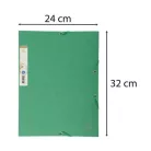 EXACOMPTA Gumis mappa, karton, A4, EXACOMPTA "Forever®", zöld