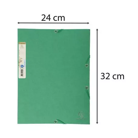 EXACOMPTA Gumis mappa, karton, A4, EXACOMPTA "Forever®", zöld