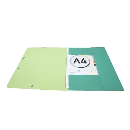 EXACOMPTA Gumis mappa, karton, A4, EXACOMPTA "Forever®", zöld