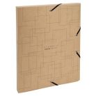 EXACOMPTA Gumis mappa, karton, A4, 25 mm, EXACOMPTA "Eterneco", vegyes minta