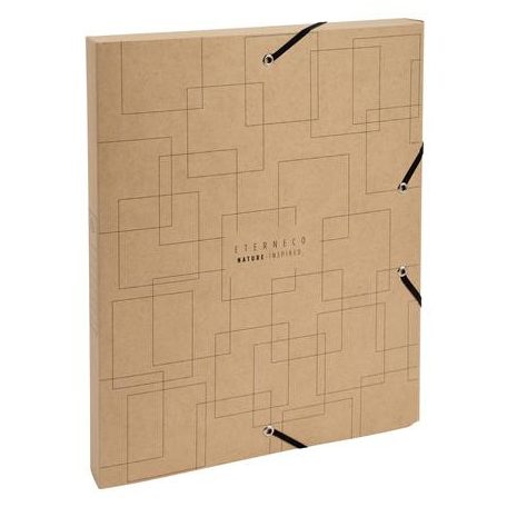 EXACOMPTA Gumis mappa, karton, A4, 25 mm, EXACOMPTA "Eterneco", vegyes minta