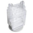 EXACOMPTA Katalógustartó, asztali, A4, álló, 6 rekeszes, EXACOMPTA, áttetsző