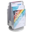 EXACOMPTA Katalógustartó, asztali, A4, álló, 6 rekeszes, EXACOMPTA, áttetsző