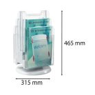 EXACOMPTA Katalógustartó, asztali, A4, álló, 6 rekeszes, EXACOMPTA, áttetsző