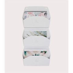   EXACOMPTA Fali rendszerező, 1 rekeszes, fekvő, 38,2x28,9x7,2 cm, EXACOMPTA "Autentik", fehér